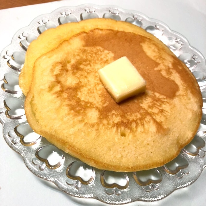 オレンジジュースで♪ホットケーキ